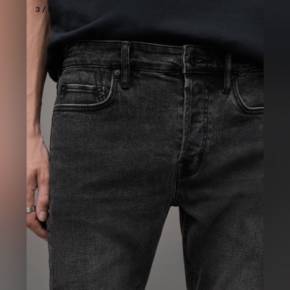 ALL SAINTS CIGARETTE SKINNY JEANS SIZE 30 GRAY - Picture 6 of 13